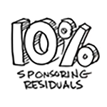 10% Sponsoring Residuals